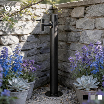 Freestanding Outdoor Faucet Pedestal for Garden