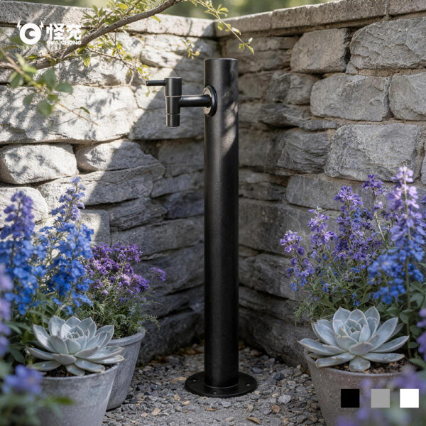 Freestanding Outdoor Faucet Pedestal for Garden