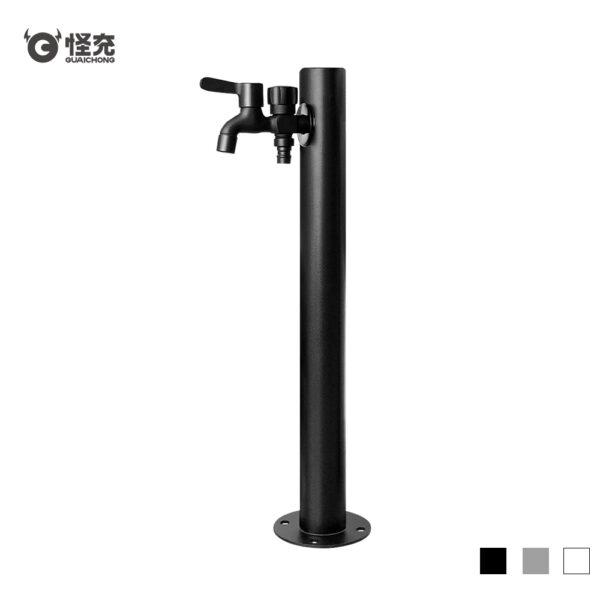 Freestanding Water Pedestal with Dual Faucets