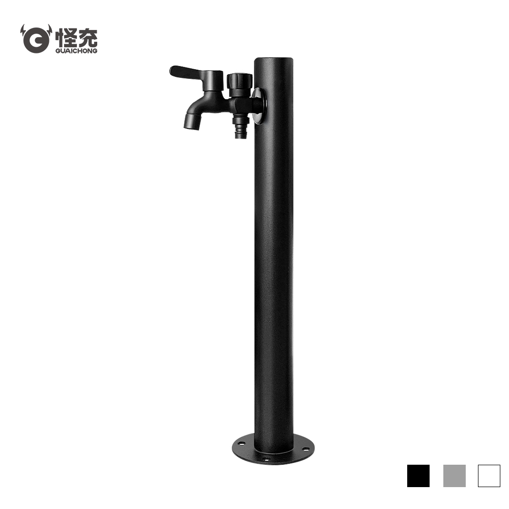 Freestanding Water Pedestal with Dual Faucets