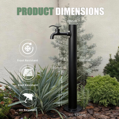 Outdoor Garden Faucet Pedestal Dimensions