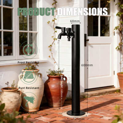 Outdoor Double Faucet Pedestal Dimensions