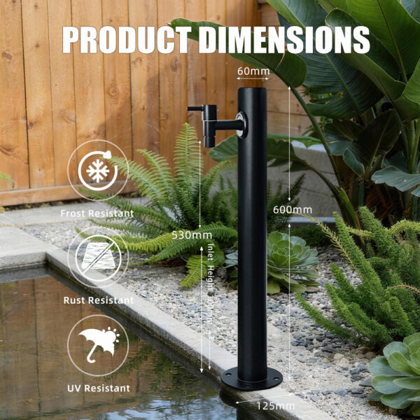 Freestanding Outdoor Faucet Pedestal Dimensions