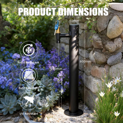 Outdoor Water Faucet Column Dimensions
