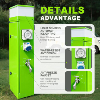 RV utility pedestal