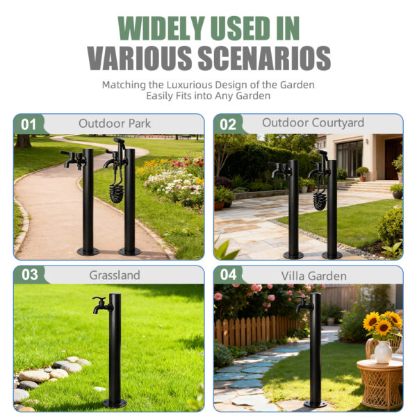 Outdoor Water Tap Pedestal Applications