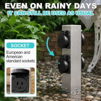 RV campsite power pedestal